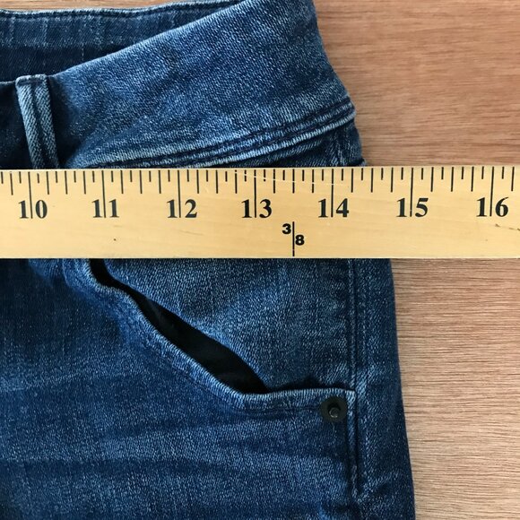 Hudson Collin Flap Pocket Skinny Ankle Jeans Women 26 Blue Mid Rise Stretch - Picture 11 of 16